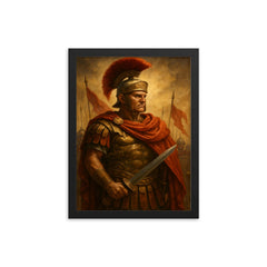 Crassus framed print on a plain backdrop in size 12"x16".