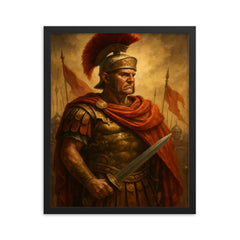 Crassus framed print on a plain backdrop in size 16"x20".