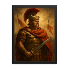 Crassus framed print on a plain backdrop in size 18"x24".