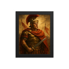 Crassus framed print on a plain backdrop in size 8"x10".
