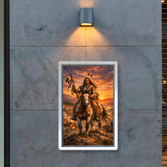Crazy Horse at Little Bighorn dawn poster 2