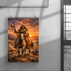 Crazy Horse at Little Bighorn dawn poster 4