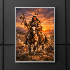 Crazy Horse at Little Bighorn dawn poster 5