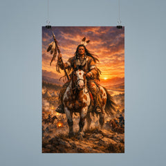 Crazy Horse at Little Bighorn dawn poster 9