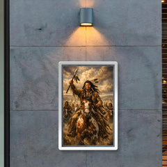 Crazy Horse before Little Bighorn charge poster 2