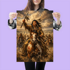Crazy Horse before Little Bighorn charge poster 3