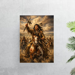 Crazy Horse before Little Bighorn charge poster 7