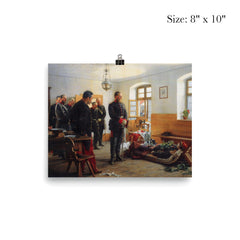 Crown Prince Friedrich Wilhelm Contemplating the Corpse of French General Abel Douay by Anton von Werner, 1888 poster 4