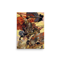 Cu Chulainn poster on a plain backdrop in size 12"x16".