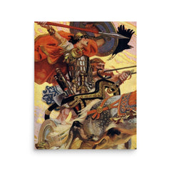 Cu Chulainn poster on a plain backdrop in size 16"x20".