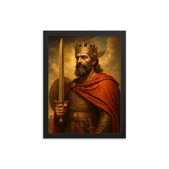 Cyrus the Great framed print on a plain backdrop in size 12"x16".