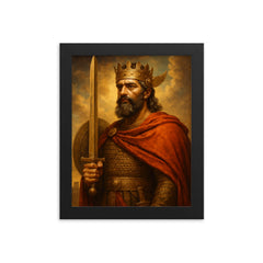 Cyrus the Great framed print on a plain backdrop in size 8"x10".