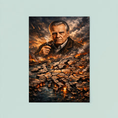Czeslaw Milosz over shattered Europe map poster 8