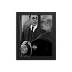 D W Griffith framed print on a plain backdrop in size 8"x10".