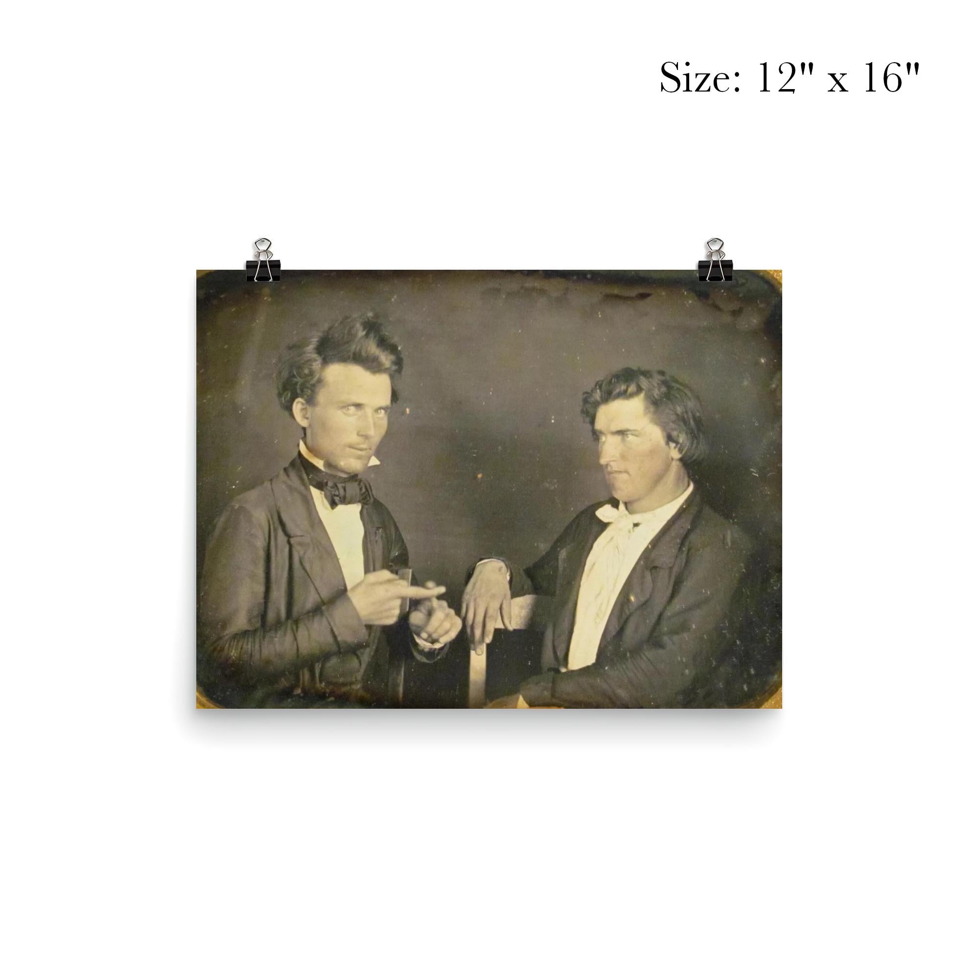 Daguerreotype ASL Friendship Poster Print – Vintage American Sign Lang ...