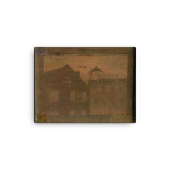 Daguerreotype of Central High School, Philadelphia, 1839 canvas print on a plain backdrop in size 12"x16".