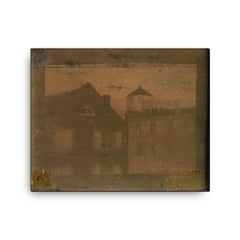 Daguerreotype of Central High School, Philadelphia, 1839 canvas print on a plain backdrop in size 16"x20".
