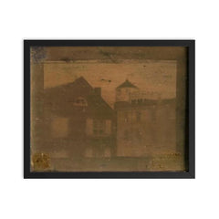 Daguerreotype of Central High School, Philadelphia, 1839 framed print on a plain backdrop in size 16"x20".