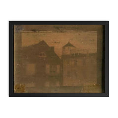 Daguerreotype of Central High School, Philadelphia, 1839 framed print on a plain backdrop in size 18"x24".