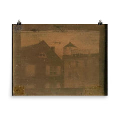 Daguerreotype of Central High School, Philadelphia, 1839 poster on a plain backdrop in size 8"x10".