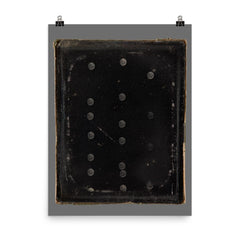 Daguerreotype of the Moon by Antoine-François-Jean Claudet, c. 1846-1852 poster on a plain backdrop in size 8"x10".