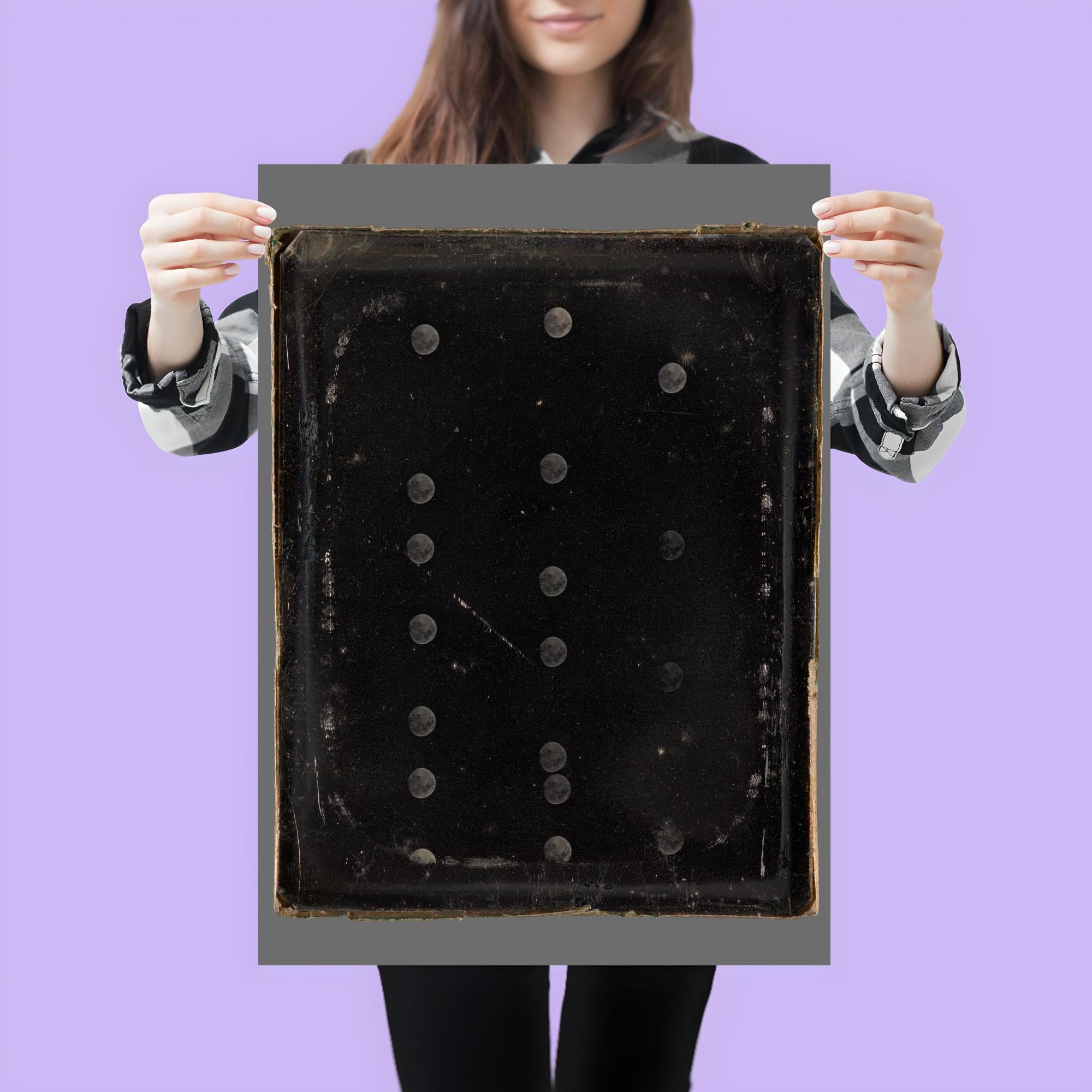 Daguerreotype of the Moon by Antoine-François-Jean Claudet, c. 1846-1852 poster 3