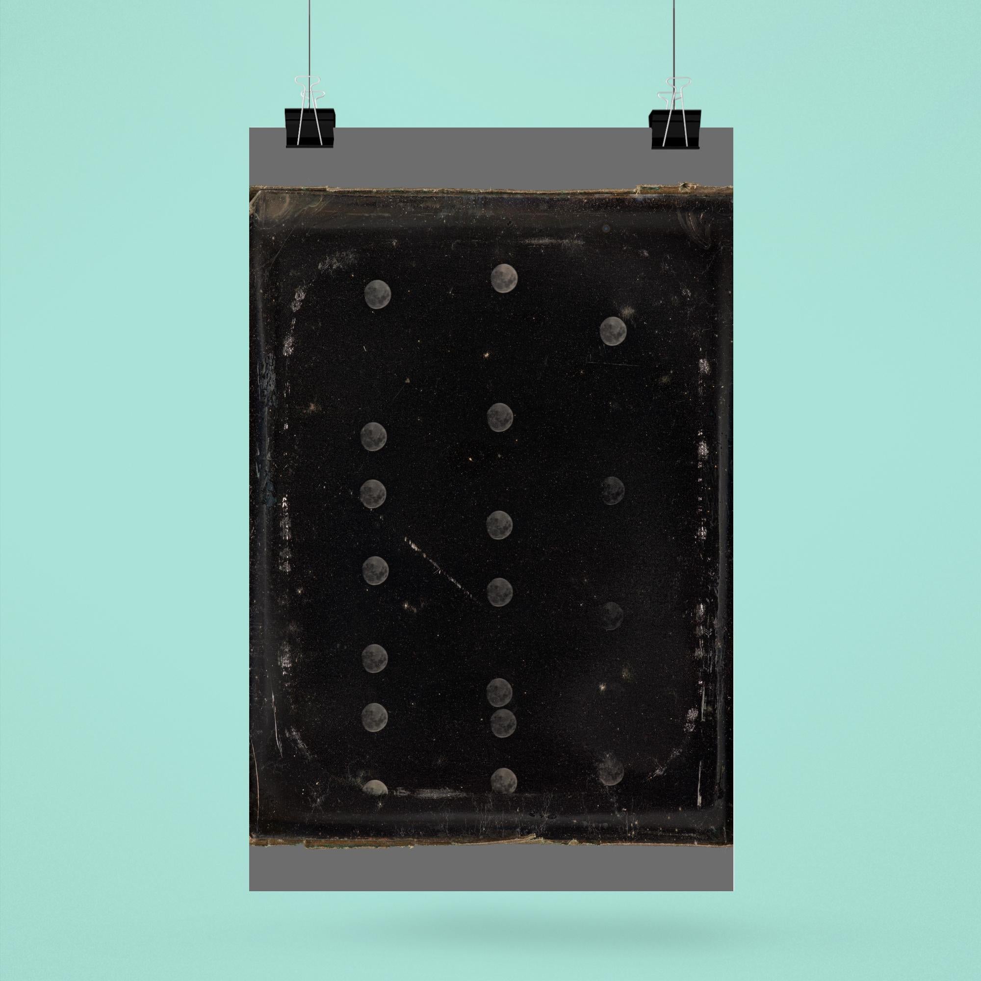 Daguerreotype of the Moon by Antoine-François-Jean Claudet, c. 1846-1852 poster 6