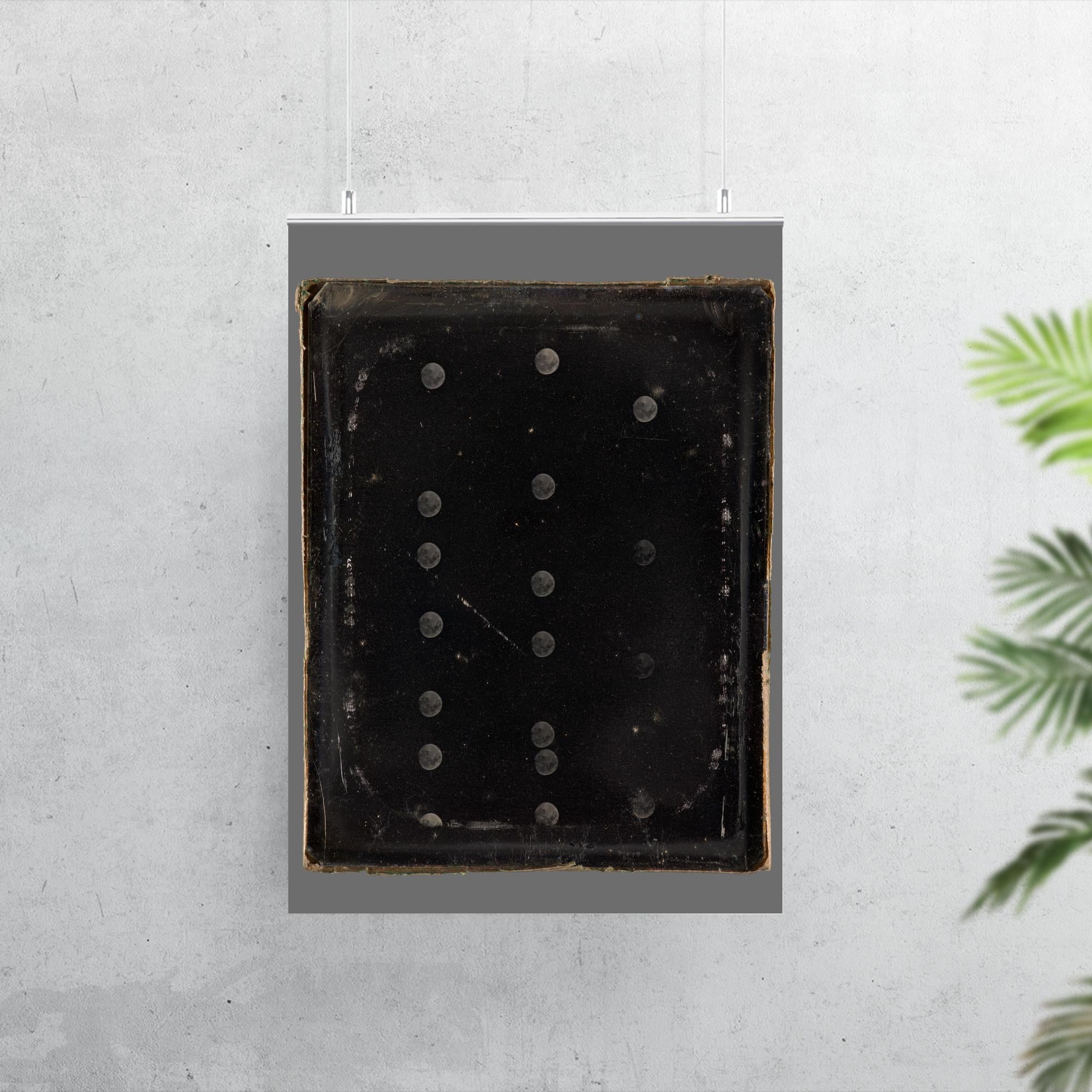 Daguerreotype of the Moon by Antoine-François-Jean Claudet, c. 1846-1852 poster 7