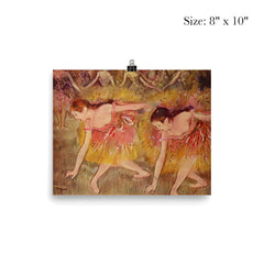 Dancers Bending Down or The Ballerinas by Edgar Degas poster 4