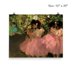 Dancers in Pink by Edgar Degas, 1876 poster 2