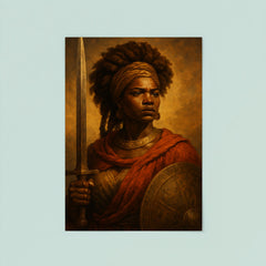 Dandara dos Palmares warrior queen portrait poster 8