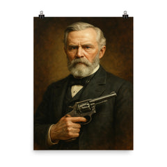 Daniel B Wesson poster on a plain backdrop in size 8"x10".