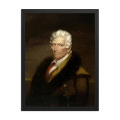 Daniel Boone framed print on a plain backdrop in size 18"x24".