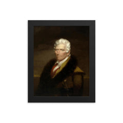 Daniel Boone framed print on a plain backdrop in size 8"x10".