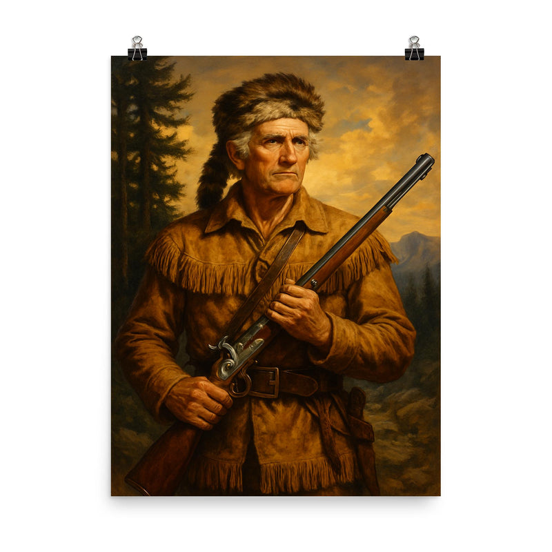Daniel Boone poster on a plain backdrop in size 8