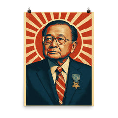 Daniel Inouye poster on a plain backdrop in size 8"x10".