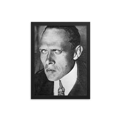 Daniil Kharms framed print on a plain backdrop in size 12"x16".