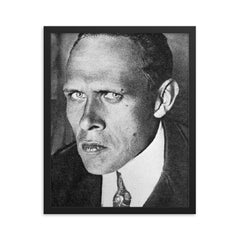 Daniil Kharms framed print on a plain backdrop in size 16"x20".