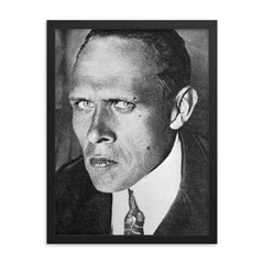 Daniil Kharms framed print on a plain backdrop in size 18"x24".