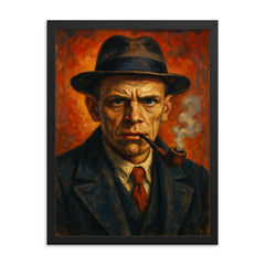 Daniil Kharms framed print on a plain backdrop in size 18"x24".