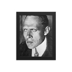Daniil Kharms framed print on a plain backdrop in size 8"x10".