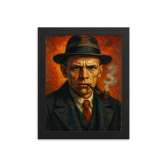 Daniil Kharms framed print on a plain backdrop in size 8"x10".