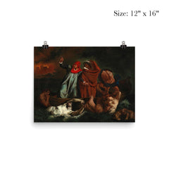 Dante and Virgil in Hell by Adolf von Becker poster 3