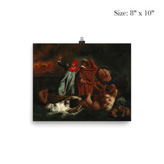 Dante and Virgil in Hell by Adolf von Becker poster 4