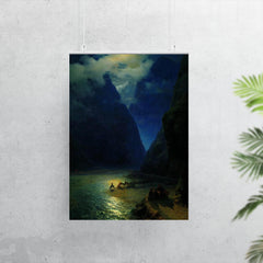 Darial Gorge by Ivan Aivazovsky, 1862 poster 7