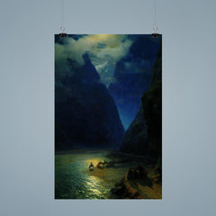 Darial Gorge by Ivan Aivazovsky, 1862 poster 9