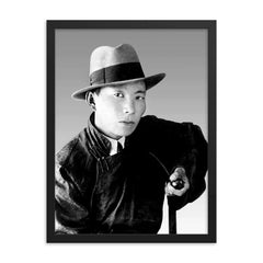 Dashdorjiin Natsagdorj framed print on a plain backdrop in size 18"x24".