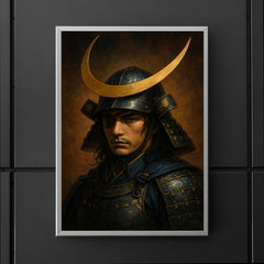 Date Masamune crescent helm portrait poster 5