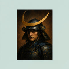 Date Masamune crescent helm portrait poster 8
