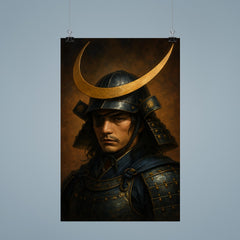 Date Masamune crescent helm portrait poster 9